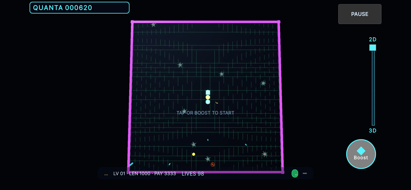 A 1,000-segment snake with the LEN readout