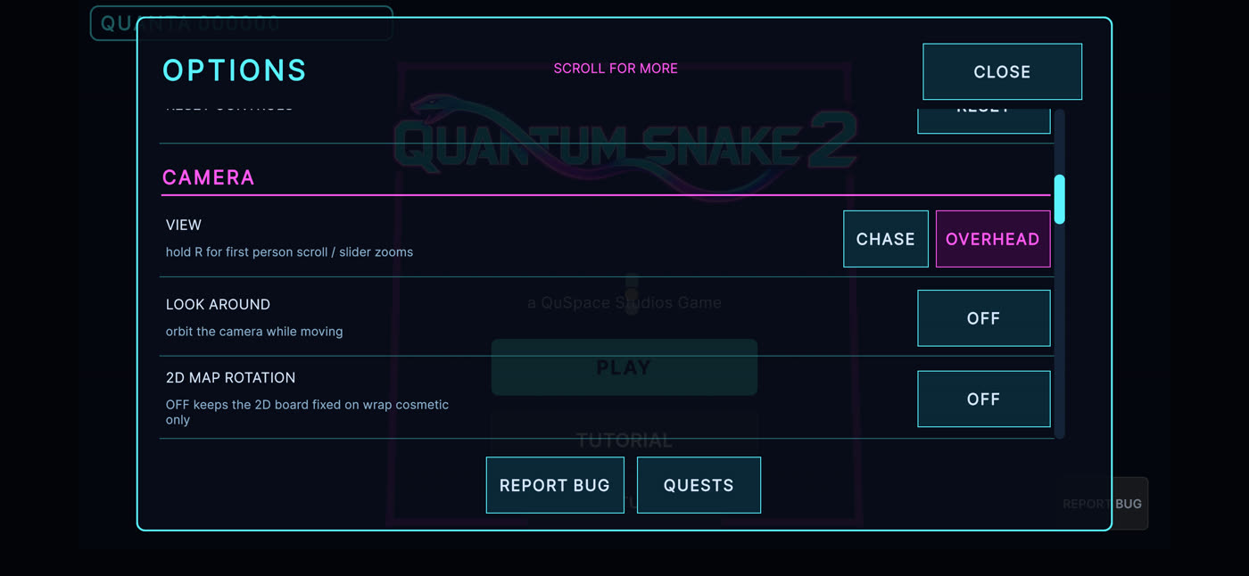 Options: 2D Map Rotation